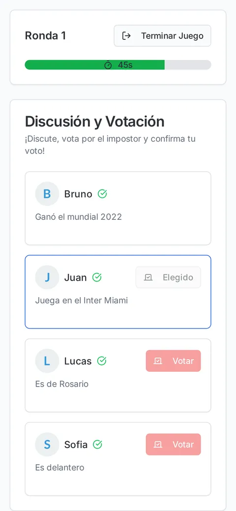 El Impostor Futbolero — El Impostor Futbolero — Mobile 4