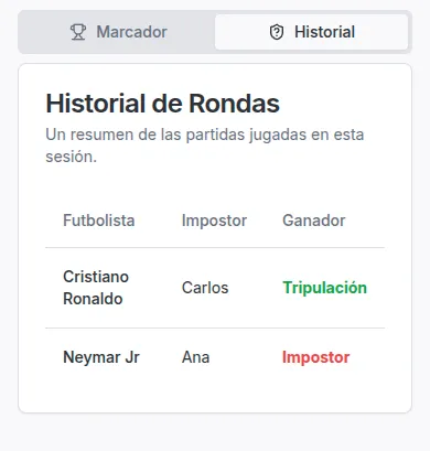 El Impostor Futbolero — El Impostor Futbolero — Desktop 7